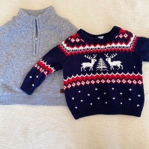 2 Janie and Jack sweaters